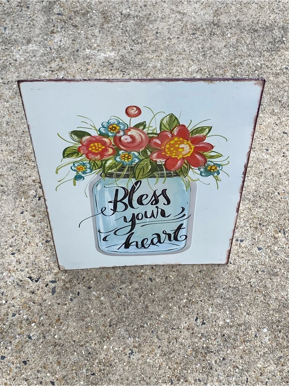 Hobby Lobby Bless Your Heart Metal Wall/Standing Sign